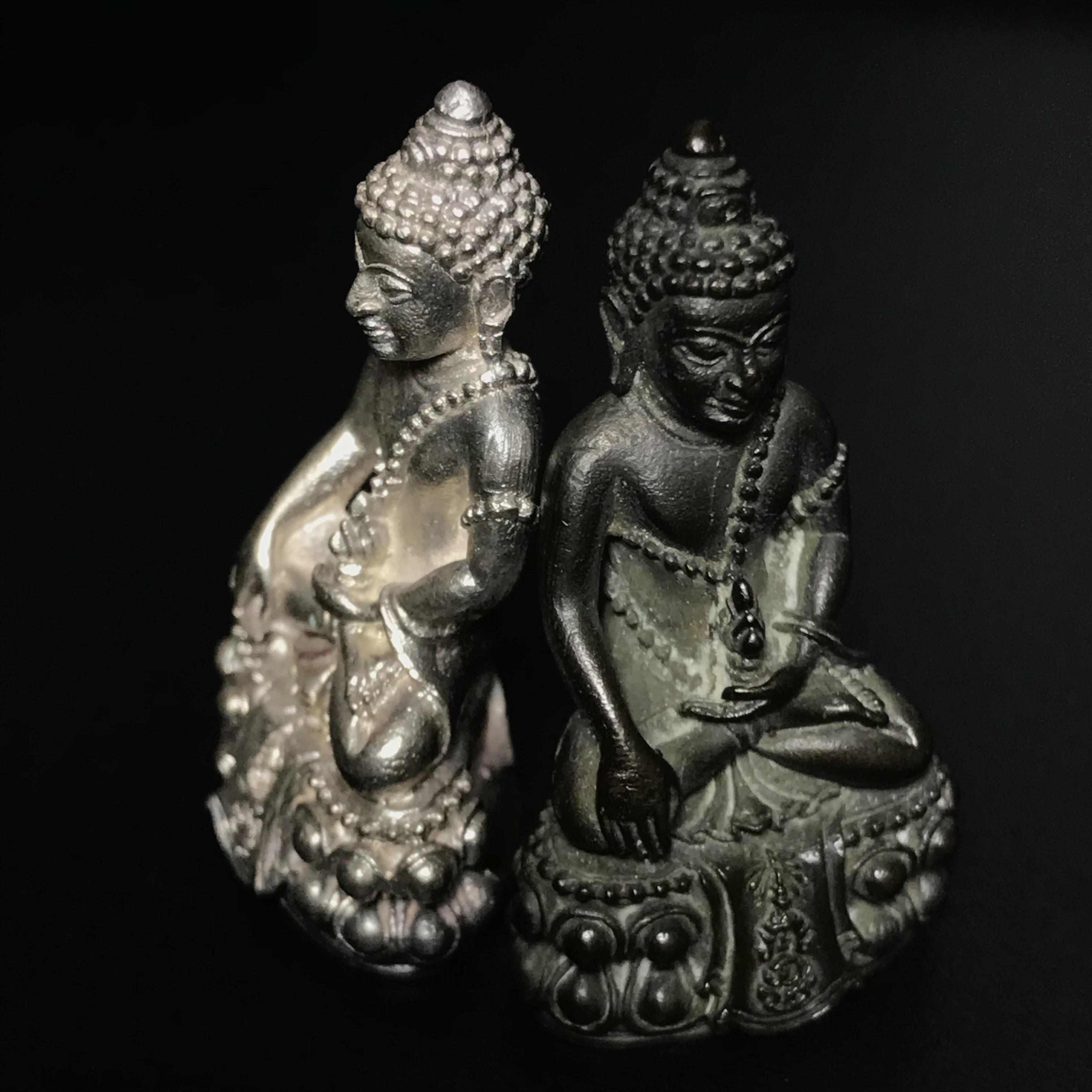 พระกริ่งศิรากาศ(คุ้มเกล้าฯ) ภปร. รพ.ภูมิพล ปี2522 เนื้อเงิน+เนื้อนวโลหะ (ในหลวงรัชกาลที่9เสด็จเททอง)