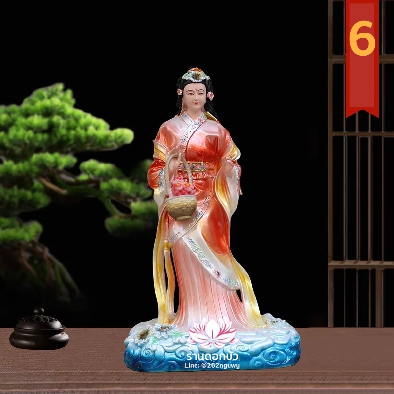 เจ็ดนางฟ้า ชิดแช้เหนียวเหนียว นางฟ้าทั้งเจ็ด ปางยืน ขนาด 16 นิ้ว