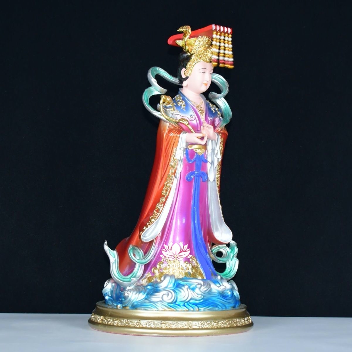 หม่าโจ้ว ม่าจ้อโป๋ เทียนส่งเซ่งโบ้ เทียนโหวเซี่ยบ้อ ปางยืน งานเรซิ่น ขนาด 12/16/19/26 นิ้ว