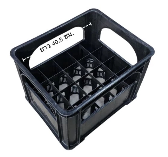 ลังน้ำปลา 20 ช่อง 116 B ดำ