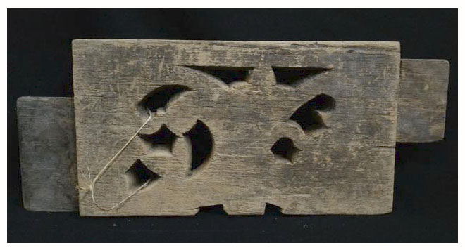 ไม้แกะงานเก่า ยาว36cm