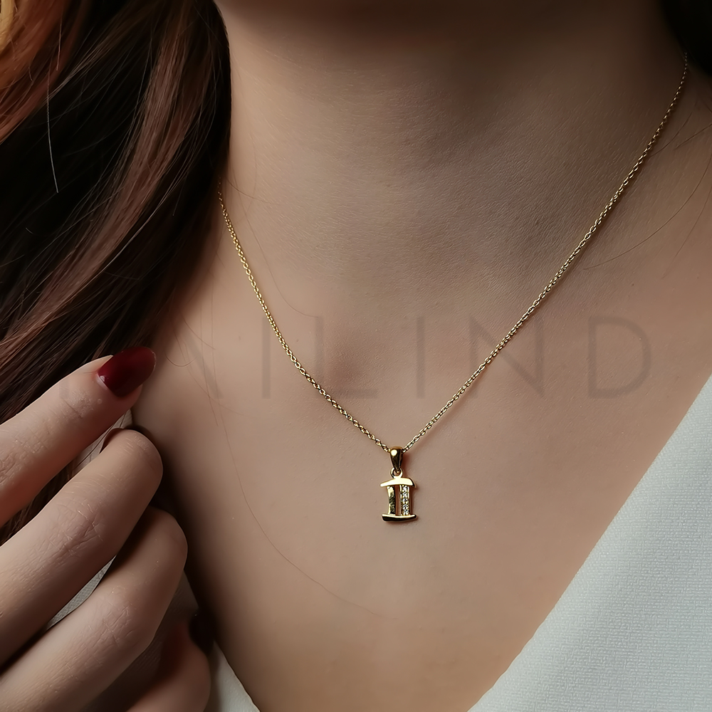 จี้เงินแท้ประดับพลอย สัญลักษณ์ Zodiac สำหรับชาวราศีมิถุน