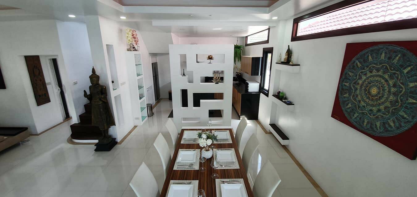 For Rent : Rawai, Sai Yuan Private Pool Viila, 3 bedrooms 4 bathrooms