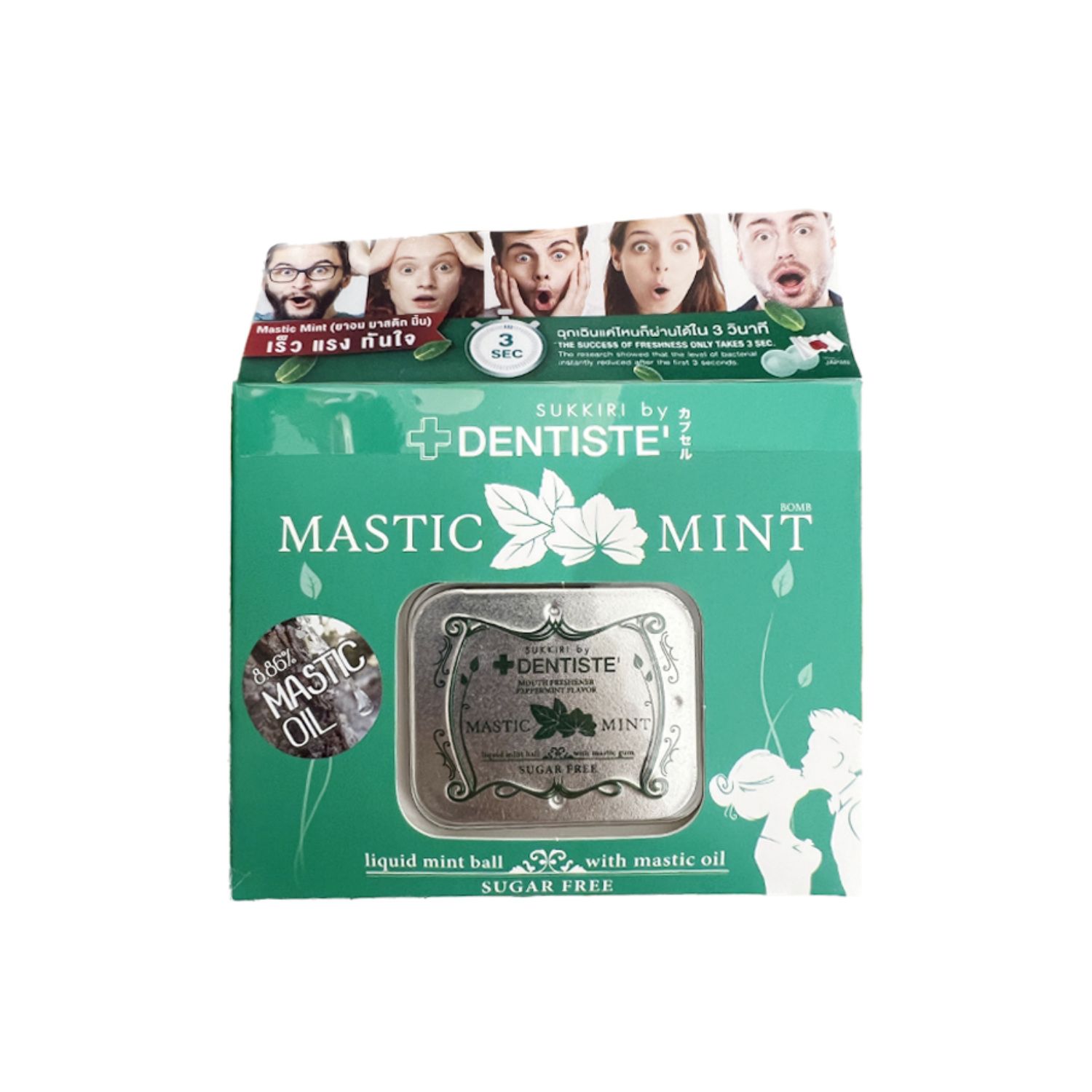 Sukkiri by Dentiste love mint (12pcs x 2.5g.)