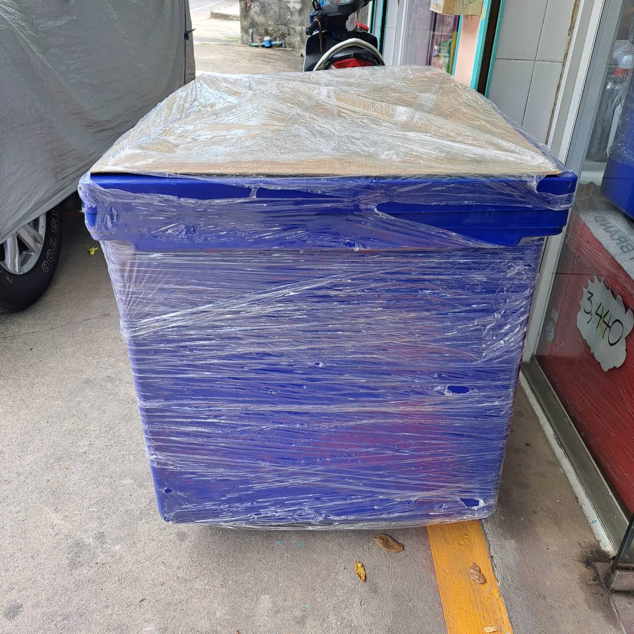 ถังแช่ฉลาม 400 ลิตร (สีน้ำเงิน)