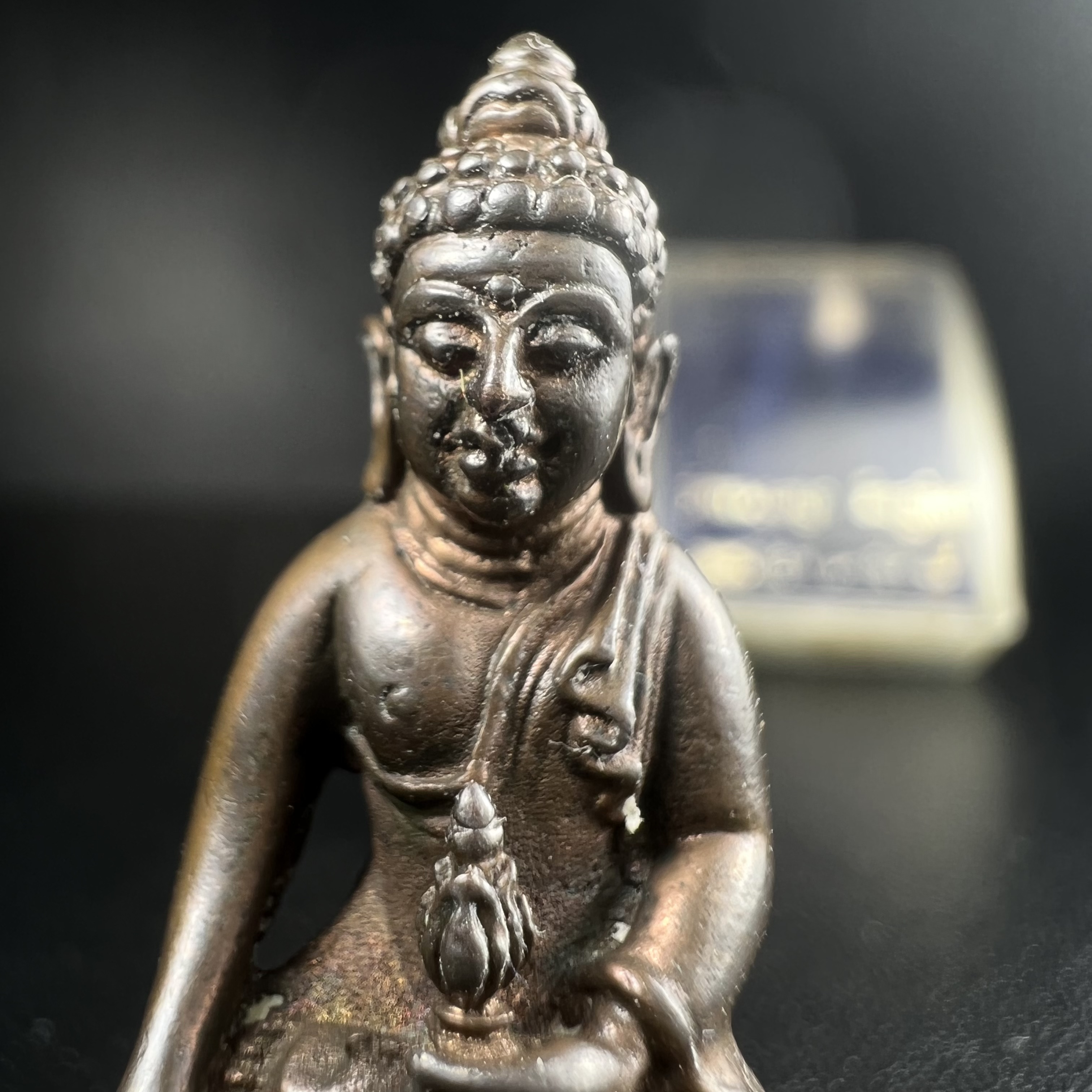 พระกริ่งธรรมราชา (กริ่งพระราชบิดา) วัดนางพญา ปี2514 เนื้อนวโลหะ(สุดยอดพิธีสุดยอดพุทธศิลป์)