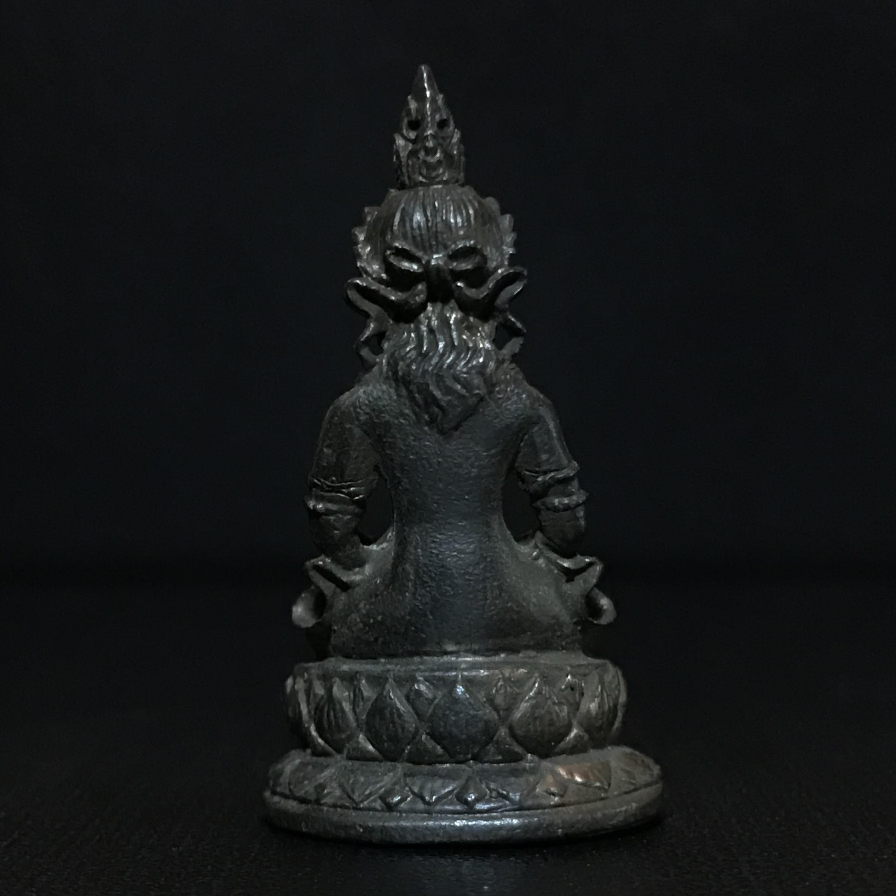 พระกริ่งธิเบตอวโลกิเตศวร ภปร.(พระไวโรจนะพุทธ)วัดมังกรกมลาวาส(เล่งเน่ยยี่) รุ่นแรกปี2515 เนื้อนวโลหะ(ในหลวงรัชกาลที่9เสด็จเททอง)(หายาก)