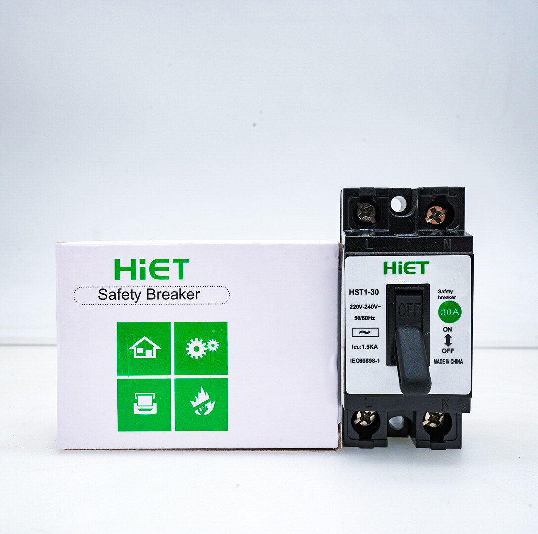 HiET เซฟตี้เบรกเกอร์ 2P 15 / 20 / 30A เบรกเกอร์ เบรคเกอร์ Breaker