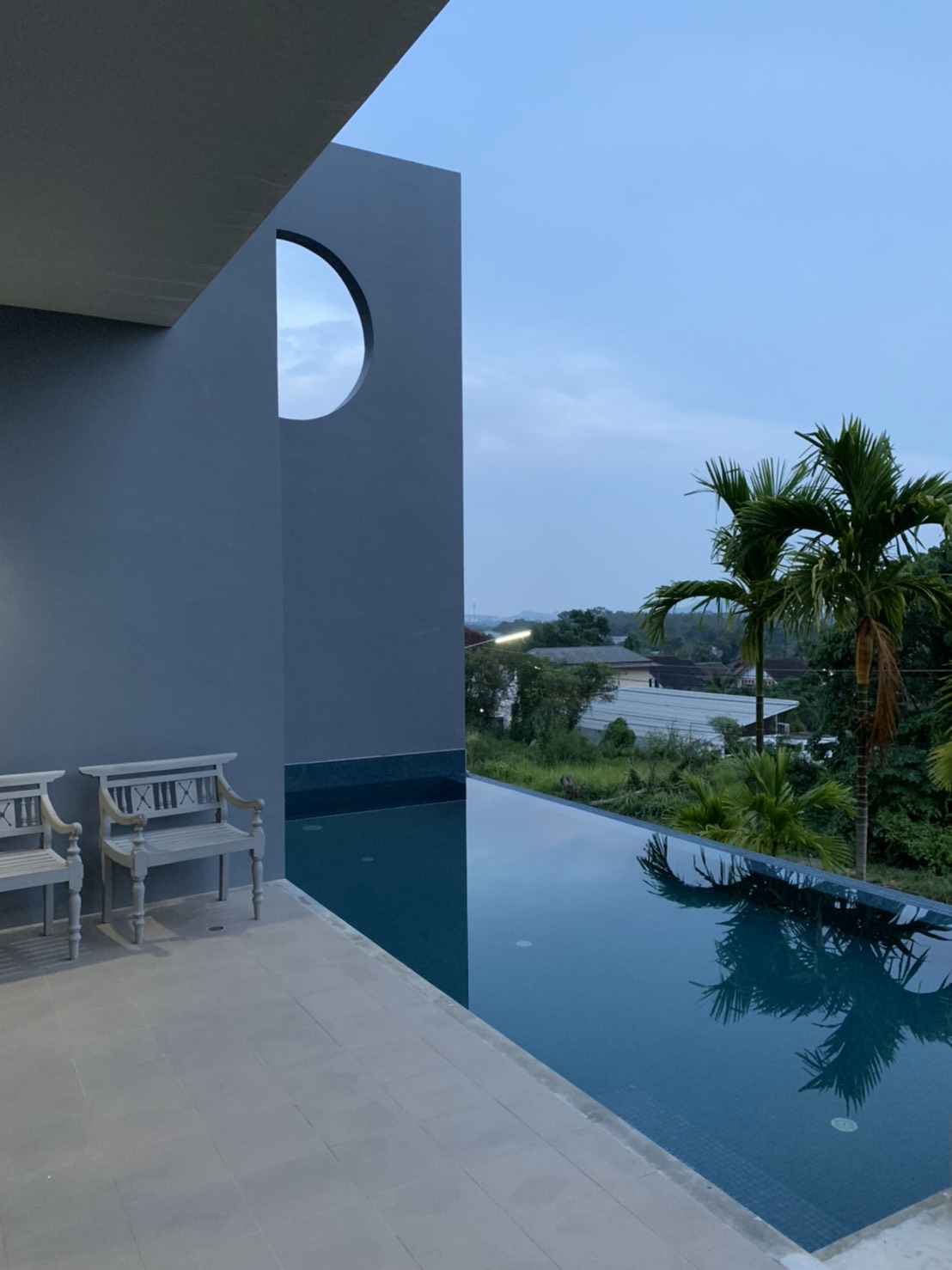 For Rent : Chalong, Private Pool Villa, Modren Style, 4 Bedrooms, Mountain view.