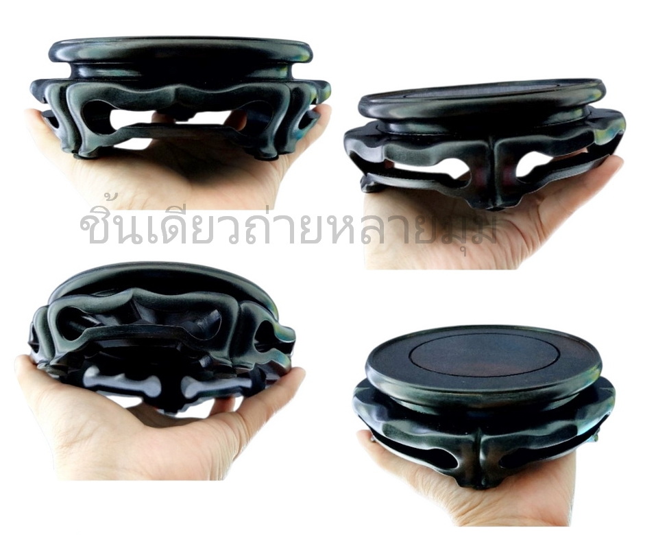 กี๋หรือฐานไม้สไตล์จีน หน้าท๊อปกลม