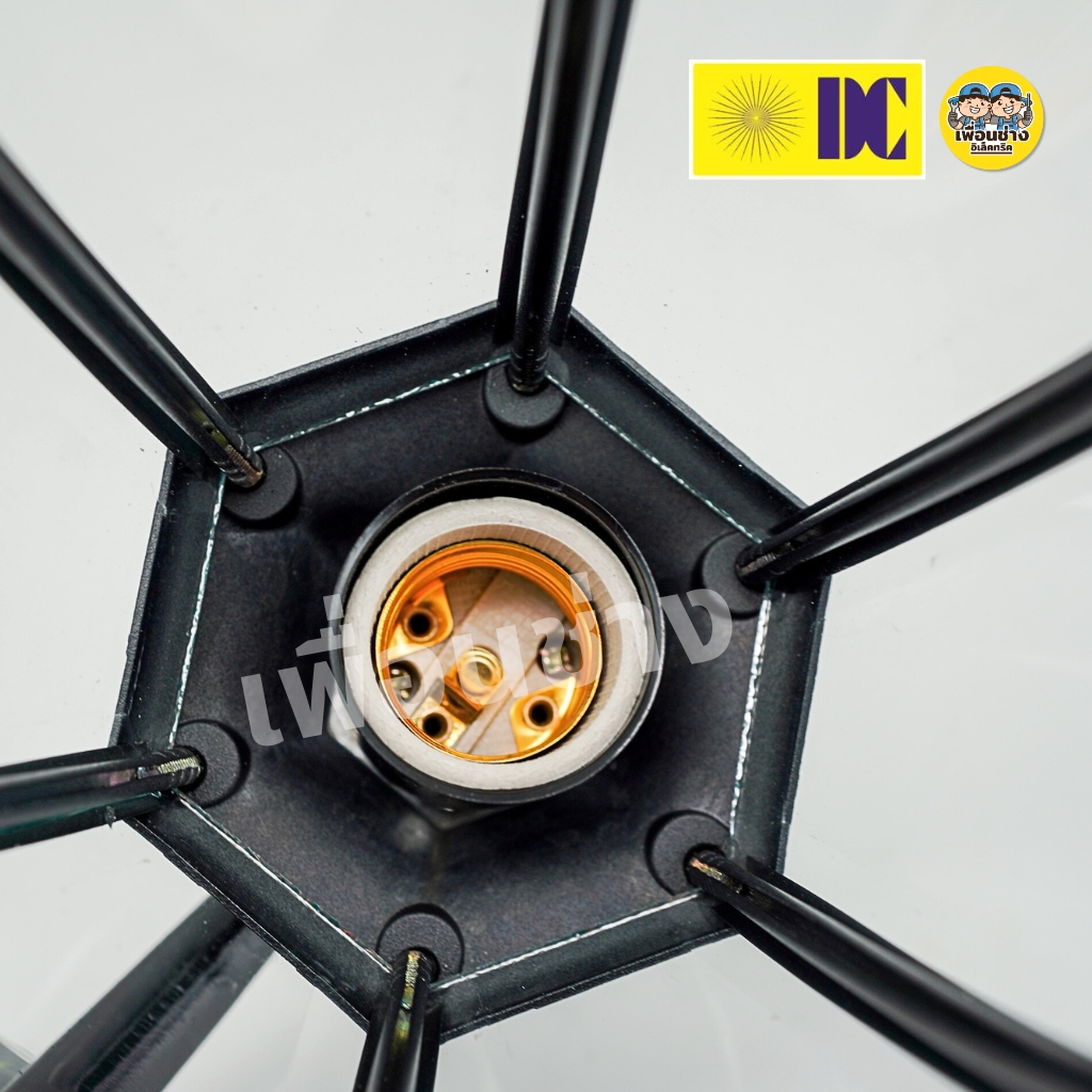 ยี่ห้อ DC รุ่น DCO-837-W-BK โคมไฟกิ่งภายนอก ใช้กับหลอดขั้ว E27 โคมไฟติดผนัง โคมไฟผนัง ไฟภายนอก กันน้ำ IP55