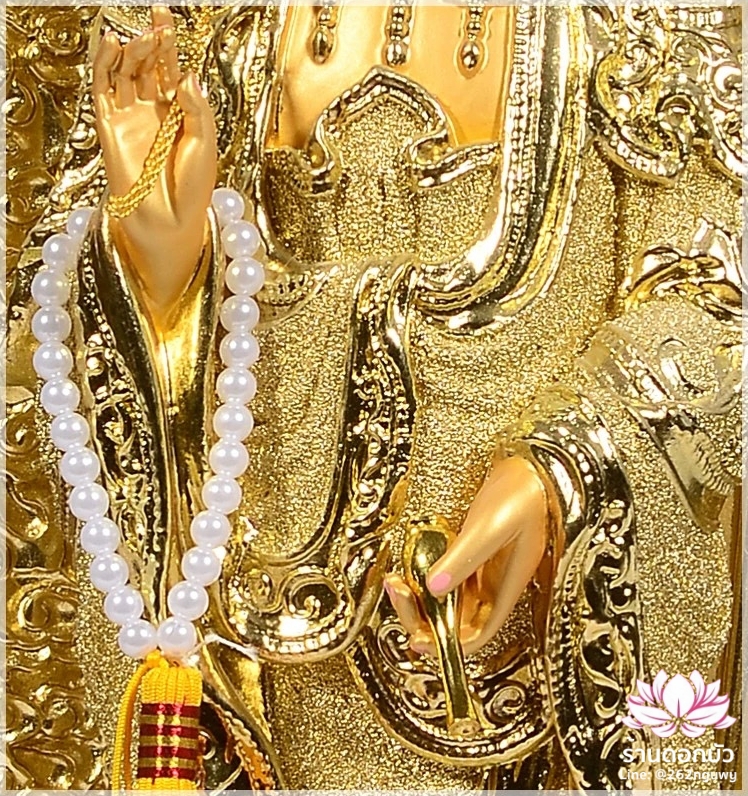 พระพุทธเจ้า (พระยูไล) พระโพธิสัตว์กวนอิม (กวนอิมผ่อสัก) พระมหาสถามปราปต์โพธิสัตว์ (ไต่ซีจี่ผ่อสัก) ปางยืนบนดอกบัว ขนาด 16/19/26/36 นิ้ว