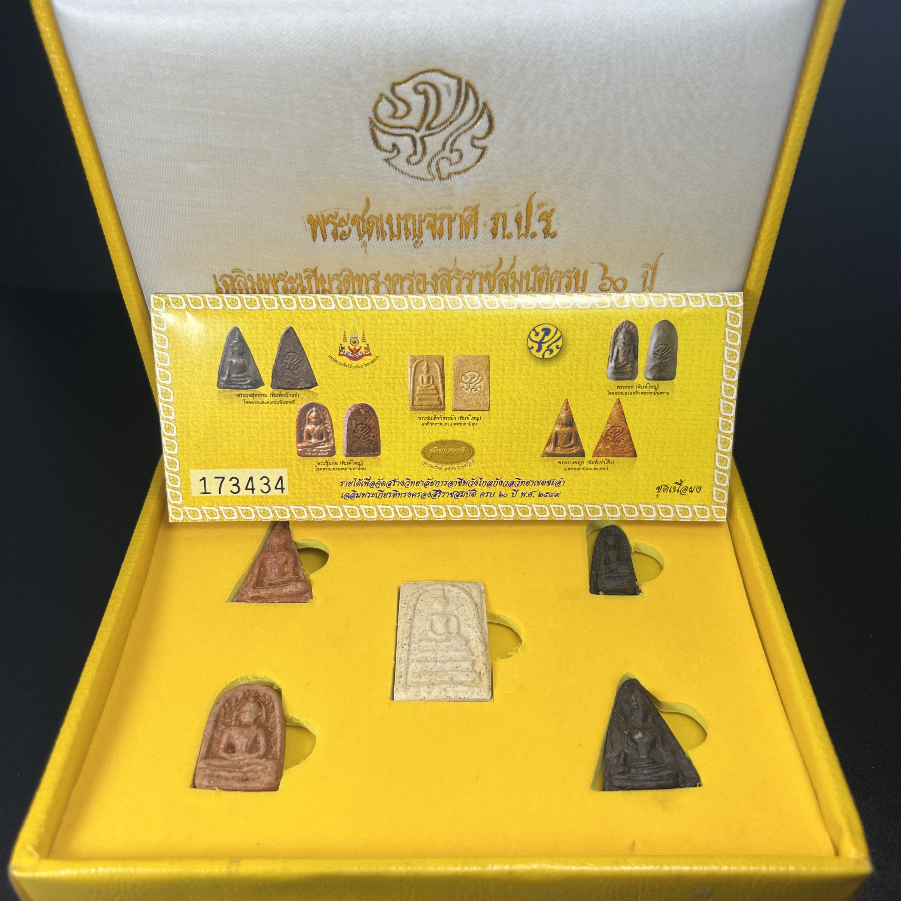 ชุดเบญจภาคี ภ.ป.ร. เฉลิมพระเกียรติ ฉลองสิริราชสมบัติครบ 60 ปี พิธีมหาพุทธาภิเษก ในวันที่ 29 พ.ย.2549 ณ วัดพระศรีรัตนศาสดาราม กทม. ซึ่งมีพระราชาคณะและเกจิอาจารย์จากทั่วประเทศร่วมพิธี(พิธีใหญ่)