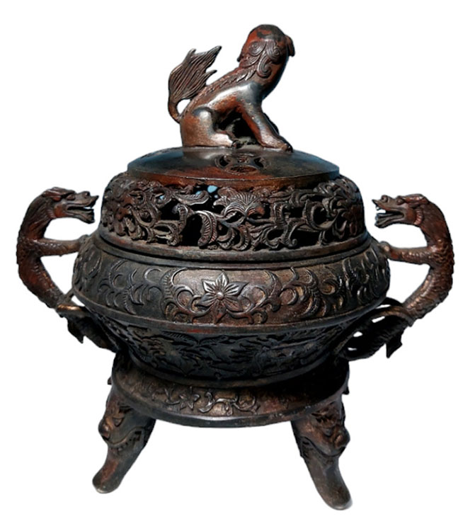 เตากำยาน กระถางธูป ของแต่งบ้านสไตล์จีน--BPT2957--