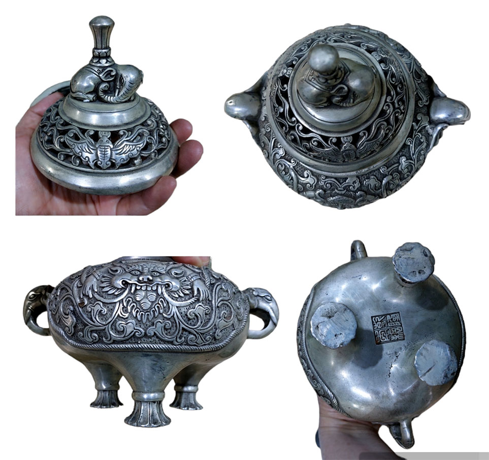 หน้ากาล- เตากำยาน โถกำยาน กระถางกำยาน ของสะสม ของตกแต่งบ้าน