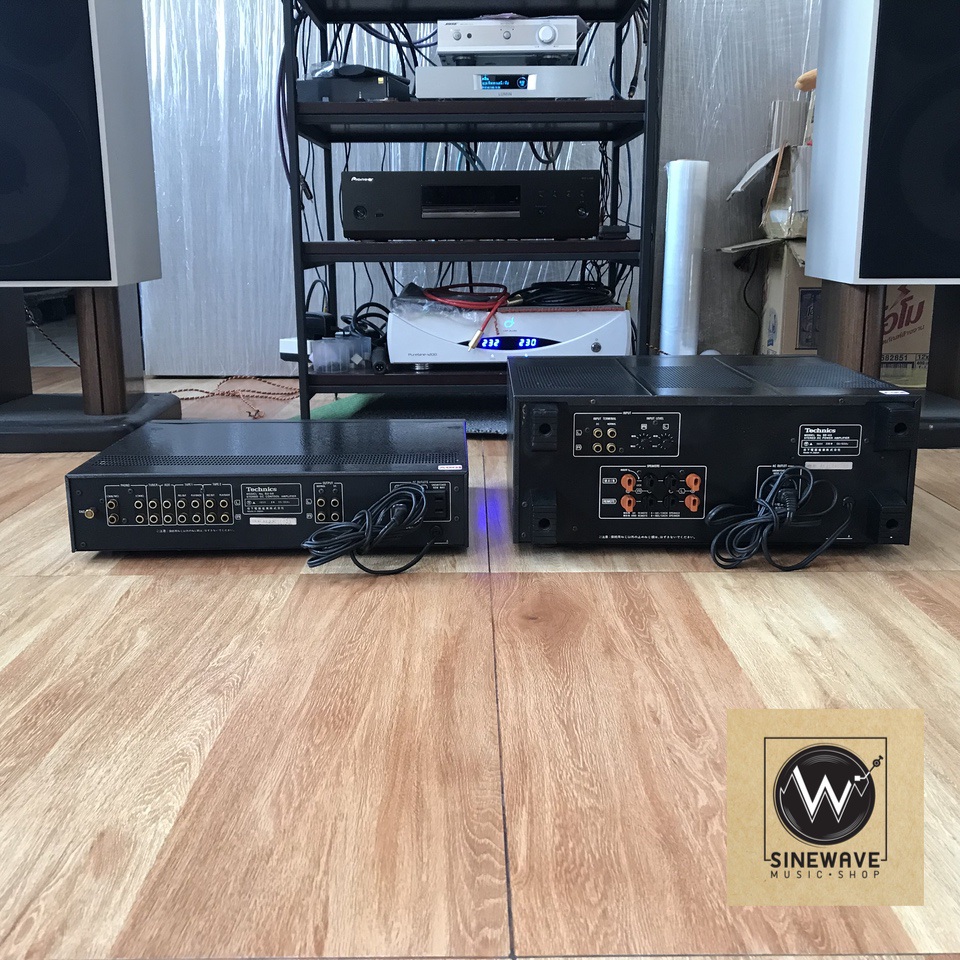 Pre + Power ยี่ห้อ Technics รุ่น SU-A6 + SE-A5 (Made in Japan)