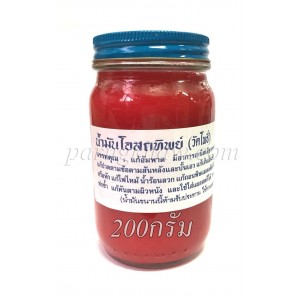 ขี้ผึ้งโอสถทิพย์วัดโพธิ์ 200 กรัม ( แดง )