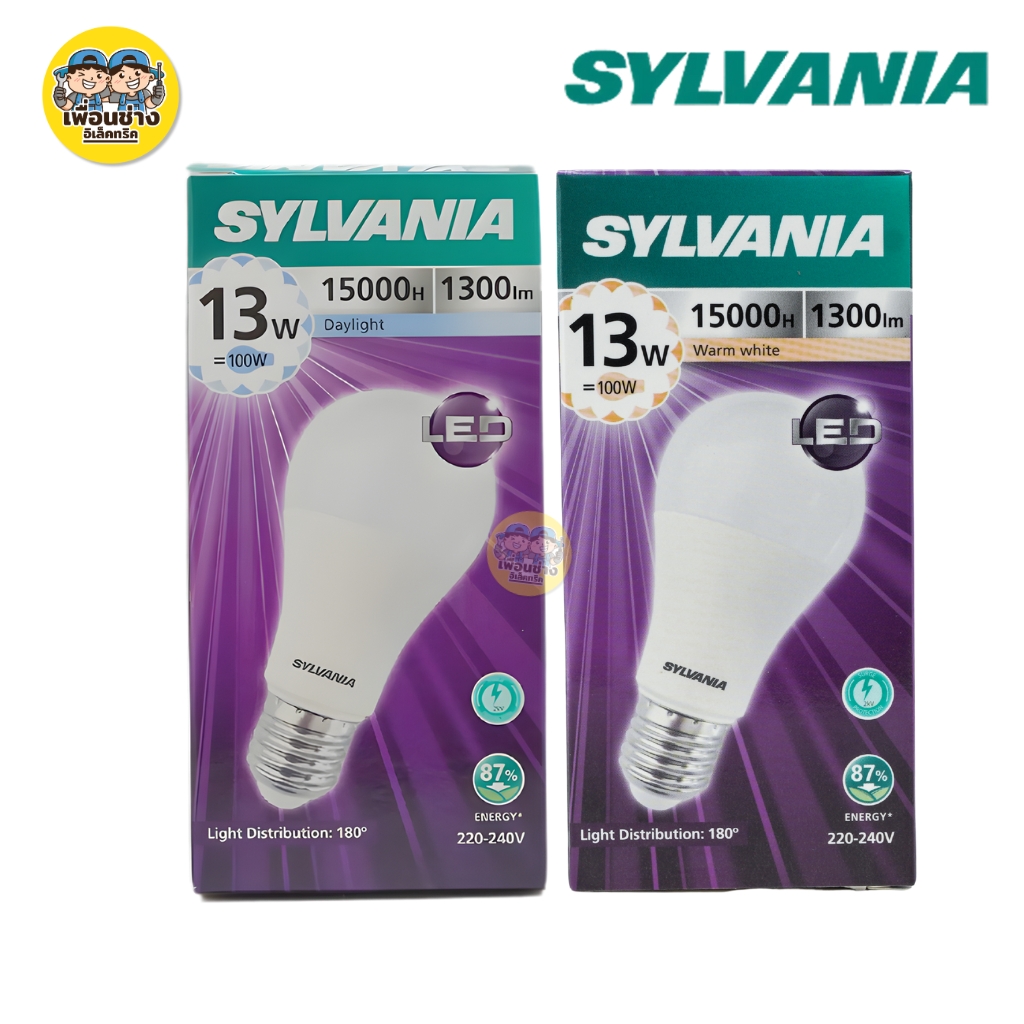 SYLVANIA หลอดไฟ LED bulb 7w 9w 10w 11w 12w 13w 15w 20w แสงขาว แสงวอร์ม แสงคูล แอลอีดี หลอดไฟ ขั้ว E27