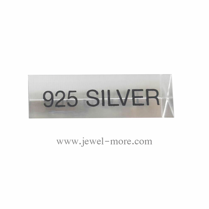 ป้ายอะคริลิกสามเหลี่ยมแท่ง 925 SILVER