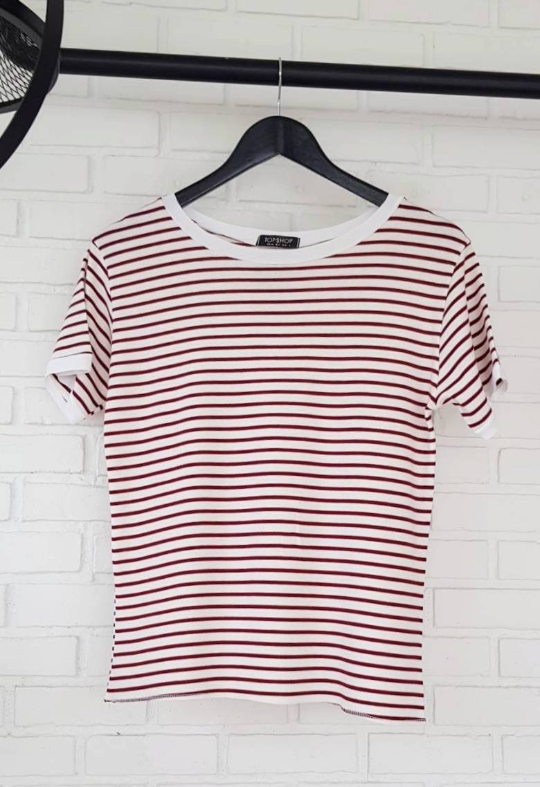 ริ้วจั้มแขนสั้น