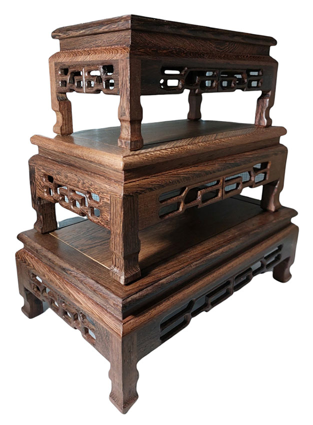 ฐานไม้ หรือกี๋สี่เหลี่ยมผืนผ้า ขายแยก มี3ขนาด เริ่มตัวละ