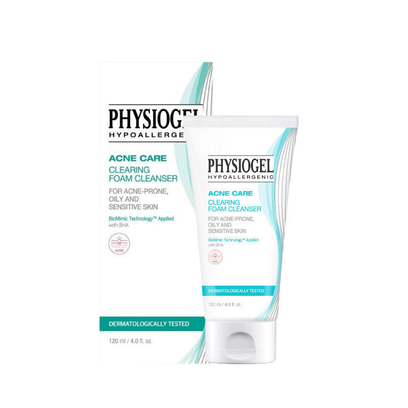 Physiogel acne care clearing foam cleanser 120ml.