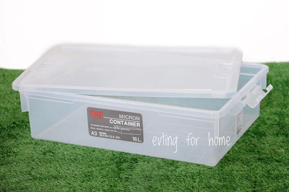 Small Evting กล่องเก็บของ เอนกประสงค์ ขนาด 16 L รุ่น 6656 อย่าลืม !! กดติดตามร้าน "รับส่วนลดเพิ่ม" กล่องใส กล่องใส่ของ สีใส storage box