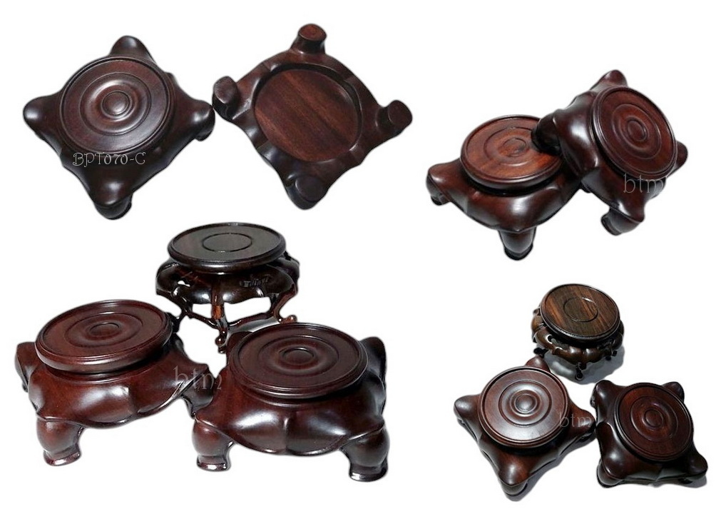 กี๋หรือฐานไม้สไตล์จีนเล็กๆ-BPT070-