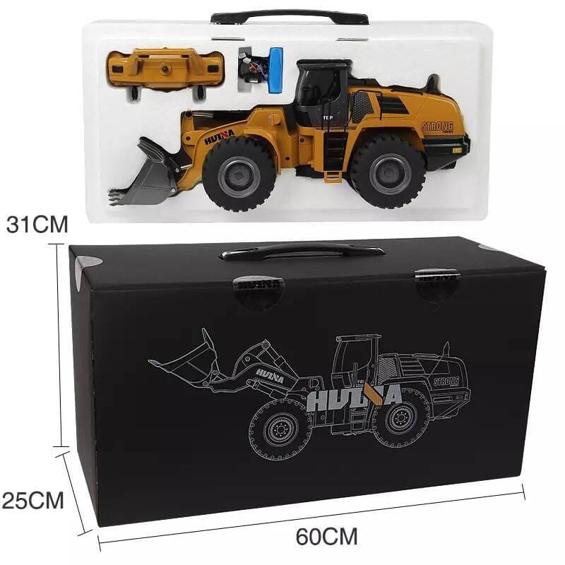 Huina 1583 583 ขนาด 1/18 RC Wheel Loader แขน/บุ้งกี๋เหล็ก upgrade