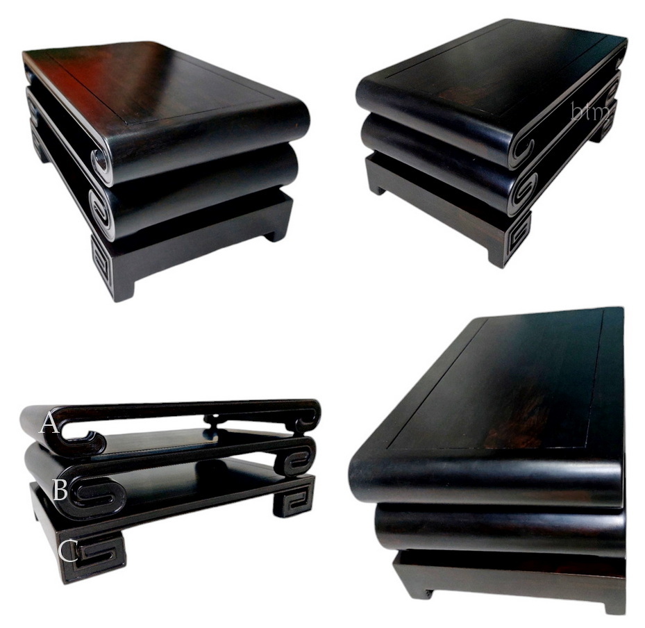 กี๋หรือฐานไม้สี่เหลี่ยมผืนผ้า-BPT043-