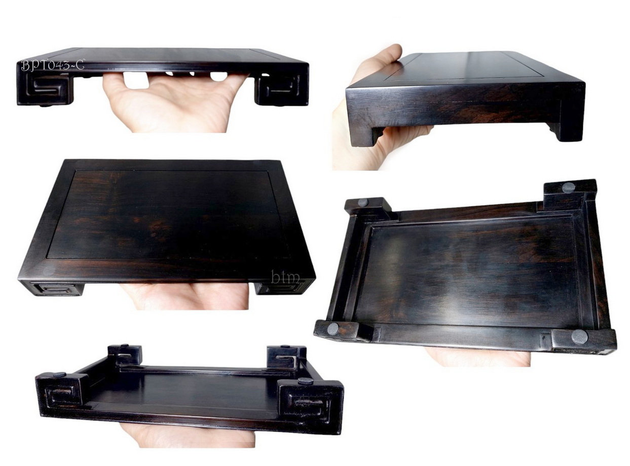 กี๋หรือฐานไม้สี่เหลี่ยมผืนผ้า-BPT043-