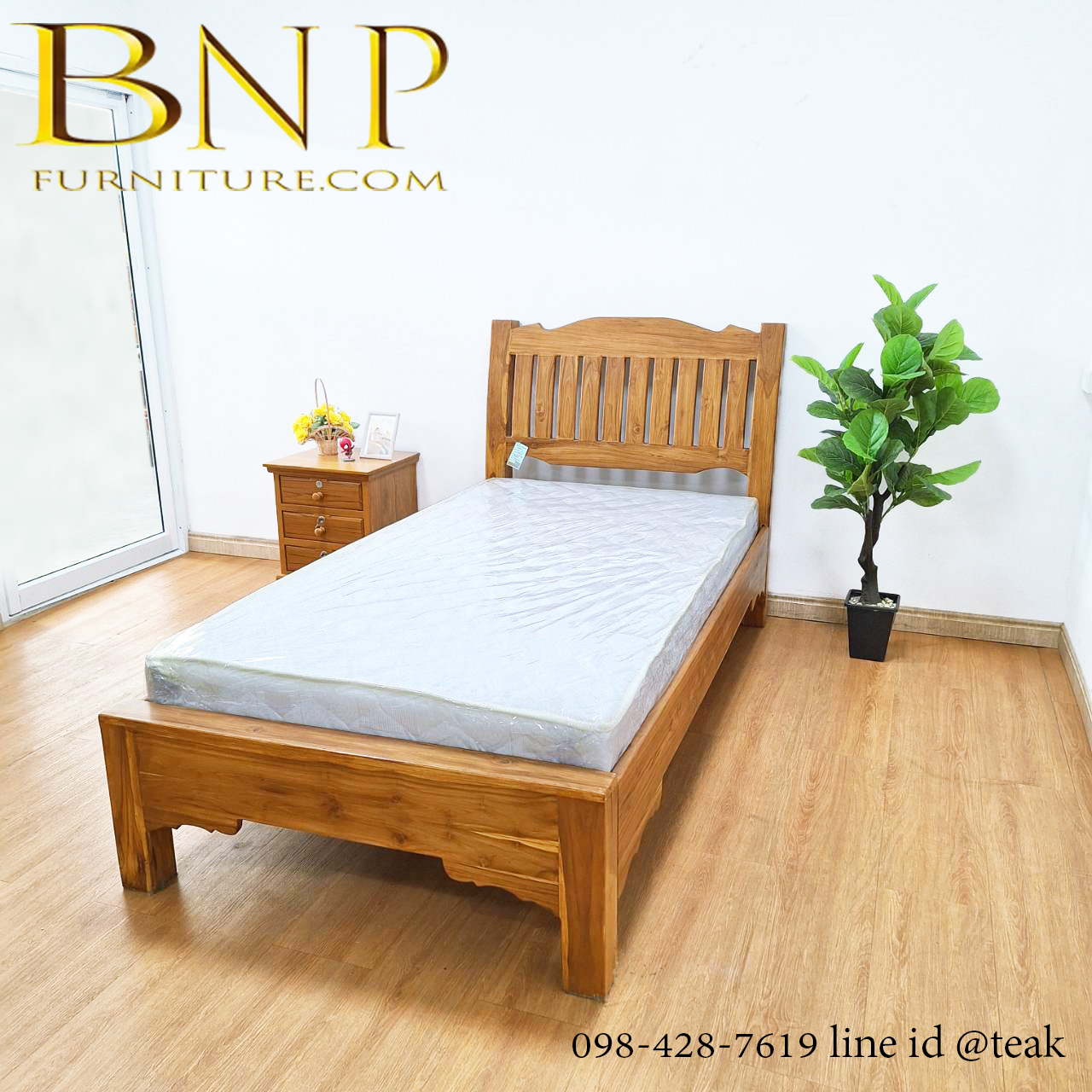 เตียงนอน 3.5 ฟุต รุ่น ซี่ตั้งเอน