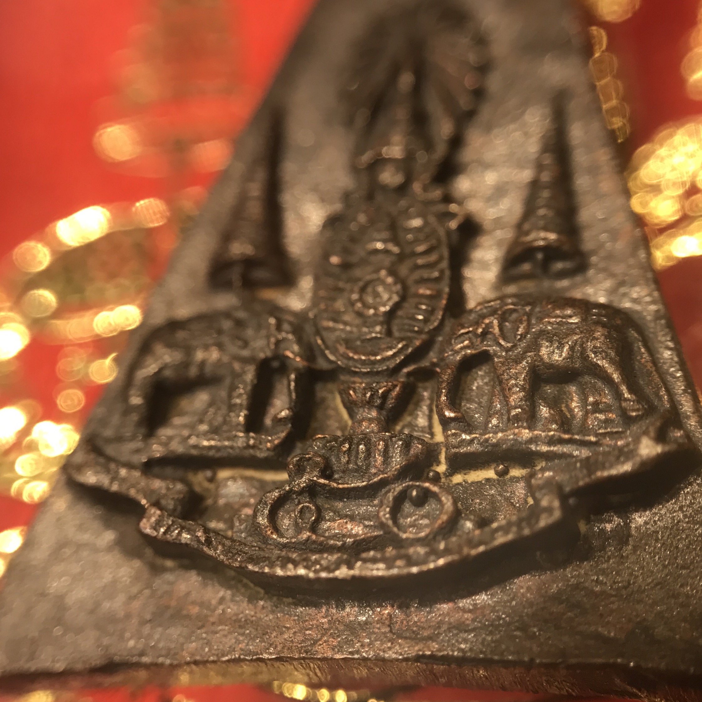 พระกำลังแผ่นดิน (สมเด็จจิตรลดา2) จัดสร้างเฉลิมพระเกียรติ ร.9 ครองราชย์ 50 ปี 2539 เนื้อนวโลหะ(สร้างน้อยหายาก)พร้อมกล่องบรรจุเดิมครบสมบูรณ์ยุคแรก