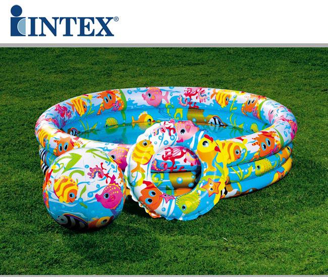 Intex Three Ring Pool Set เซ็ตสระน้ำห่วงยางและลูกบอล 59469