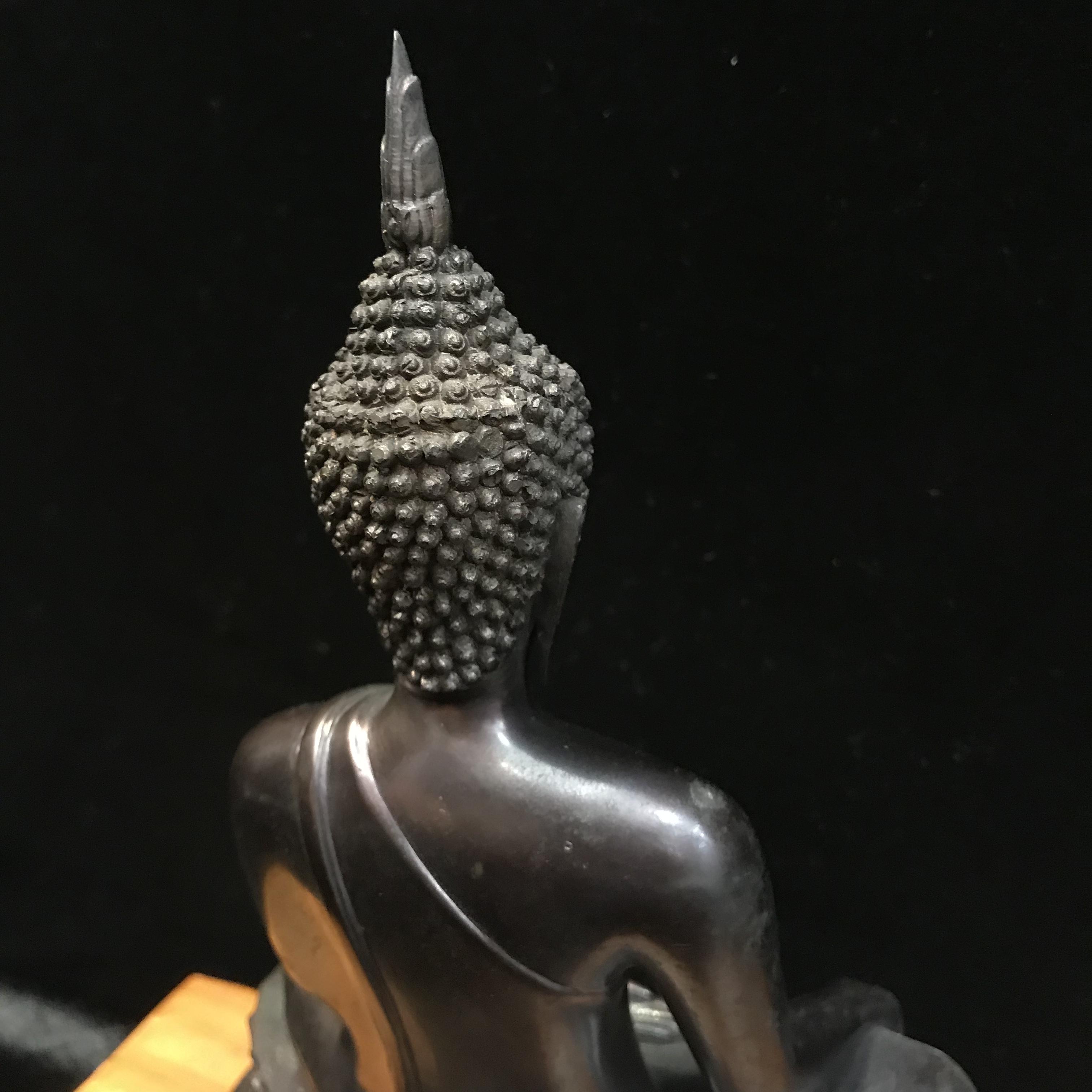 พระพุทธรูปบูชา ภปร วัดบวรนิเวศวิหาร ปี2508 บล็อกหนังไก่ หน้าตัก5นิ้ว(ที่สุดของพระบูชา ภปร วัดบวร)(สภาพผิวสวยสุดบรรยาย)