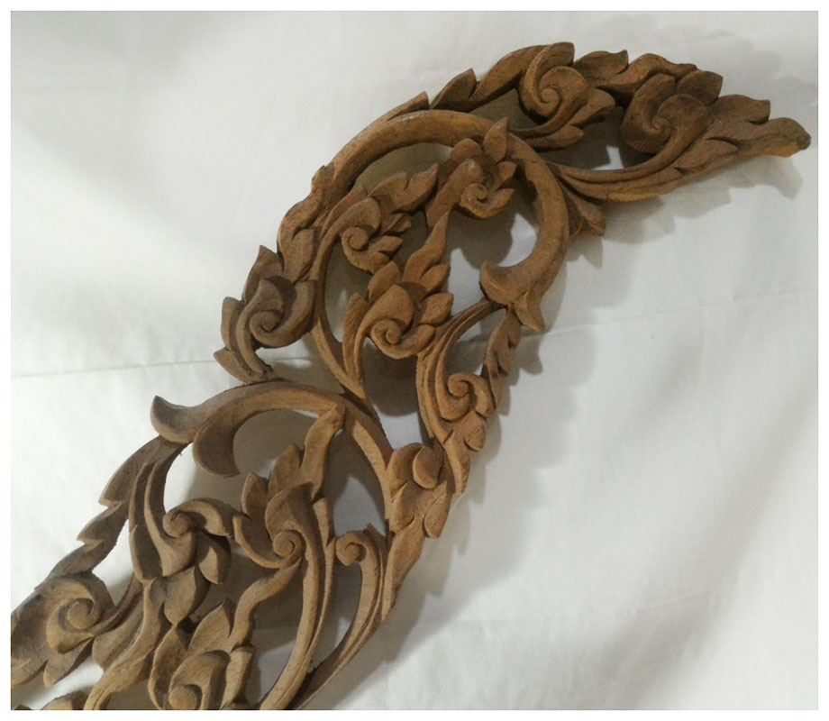 ไม้แกะสลัก กาแล 93cmxสูง63cm งานเก่า