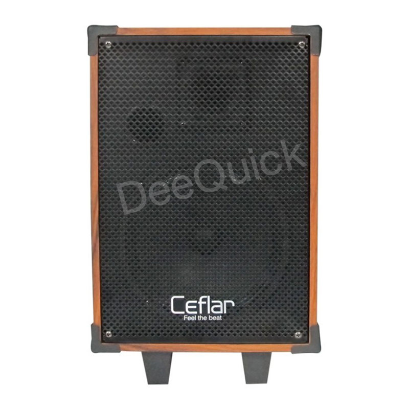 ลำโพงตู้ไม้ ล้อลาก ทรงโบราณ บลูทูธ 8นิ้ว แถมไมค์ลอย 1 ตัว Cefla M-8990