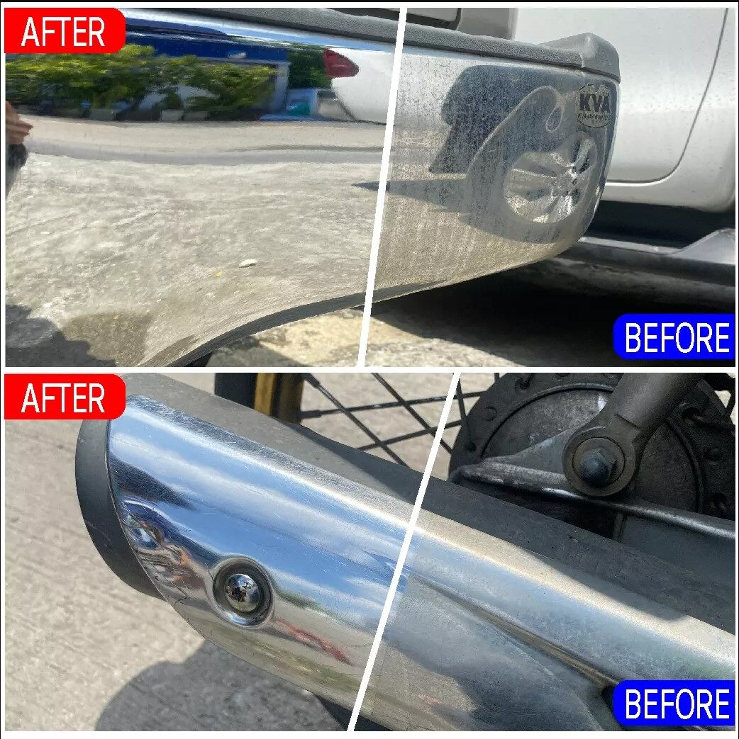 SUMO น้ำยาขัดเงา น้ำยาขัดเงาโครเมียม 100ml (ฟรีแถมผ้าไมโครไฟเบอร์ 1 ผืน !!) น้ำยาขัดโครเมี่ยม โครเมี่ยม ขัดเงาโครเมี่ยม