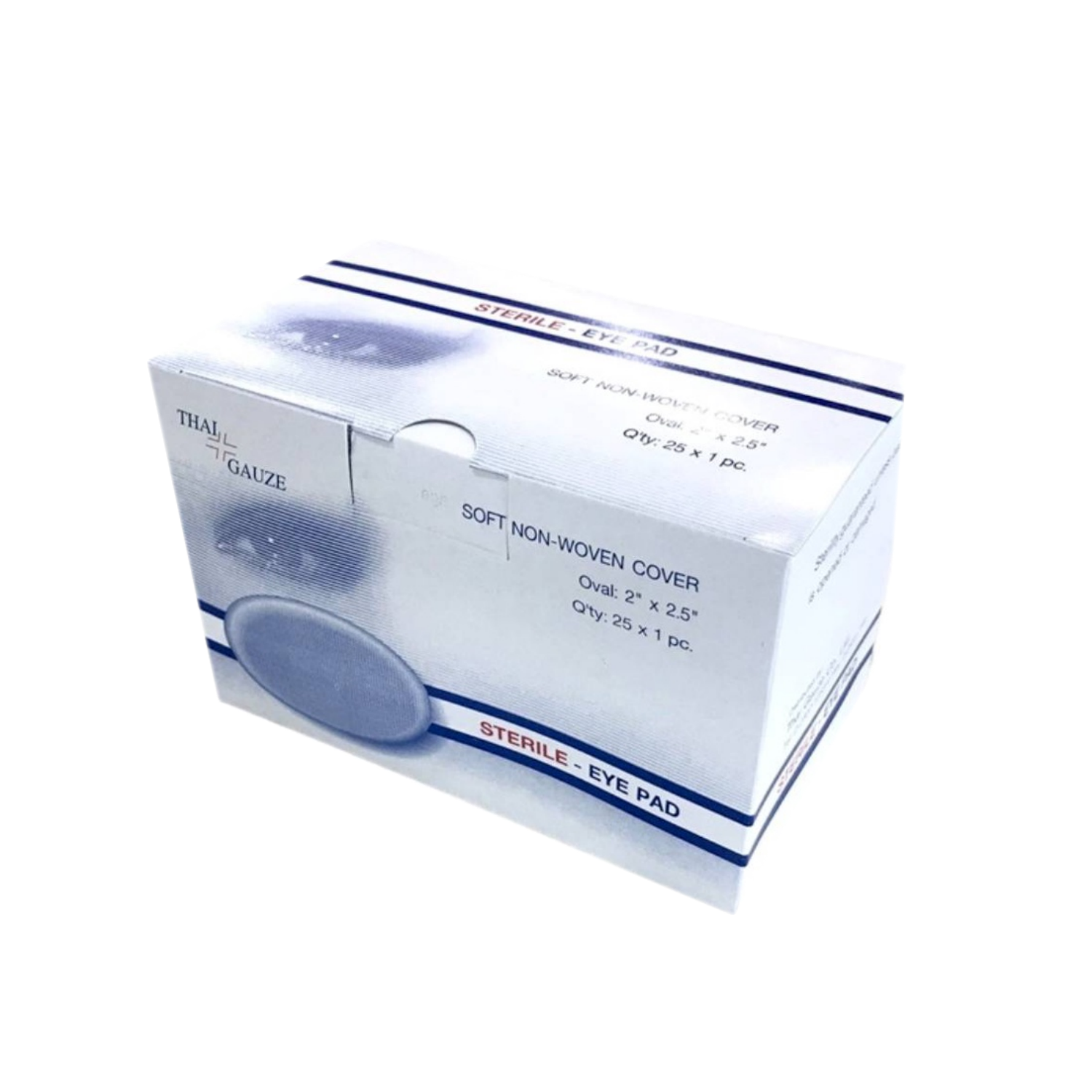 Thai-gauze Sterile eye pad 25 ห่อ ผ้าก๊อสปิดตา ***ขายทั้งกล่อง***