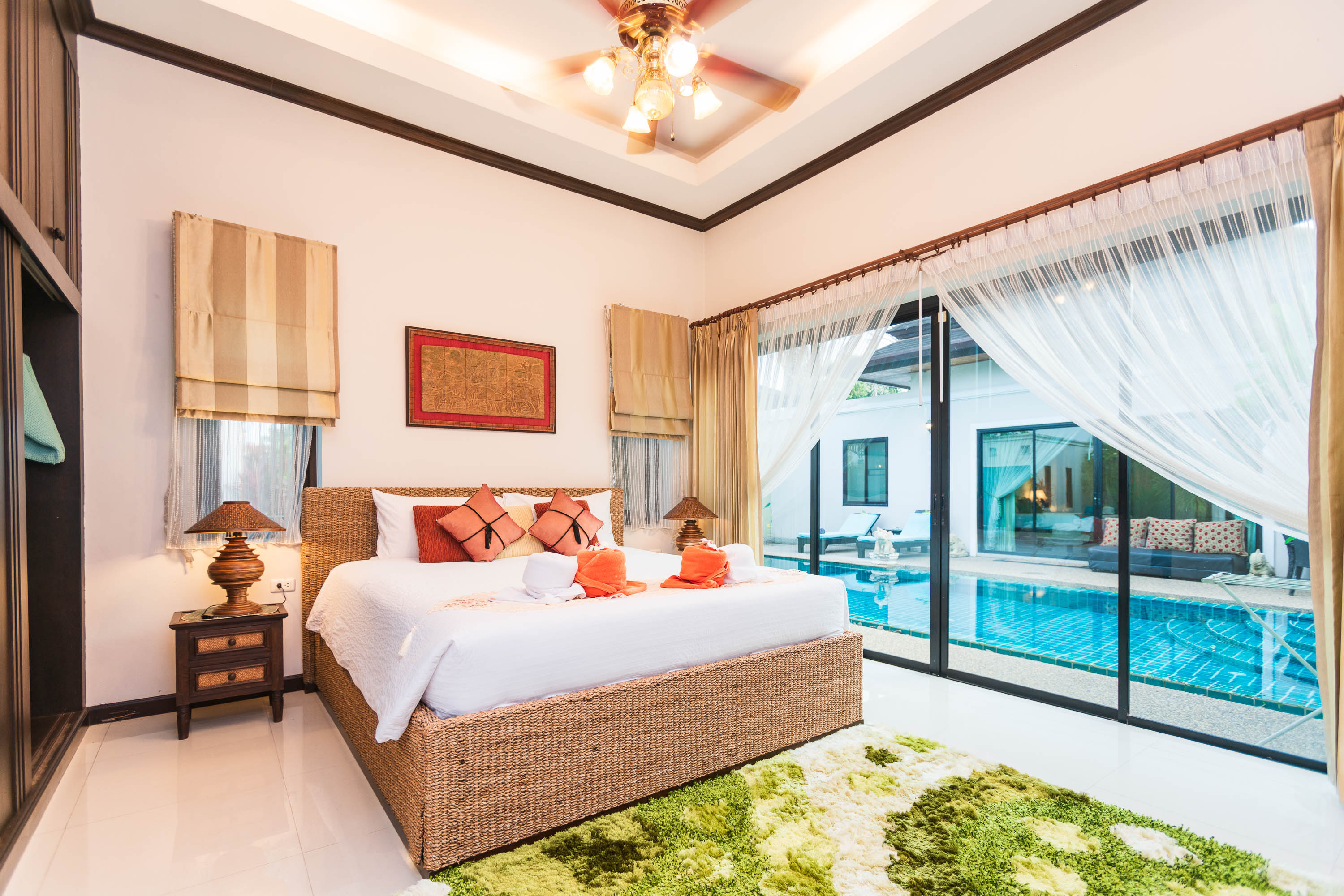 For Rent : Private Pool Villa in Cherngtalay BangJo, 3 Bedrooms 2 Bathrooms