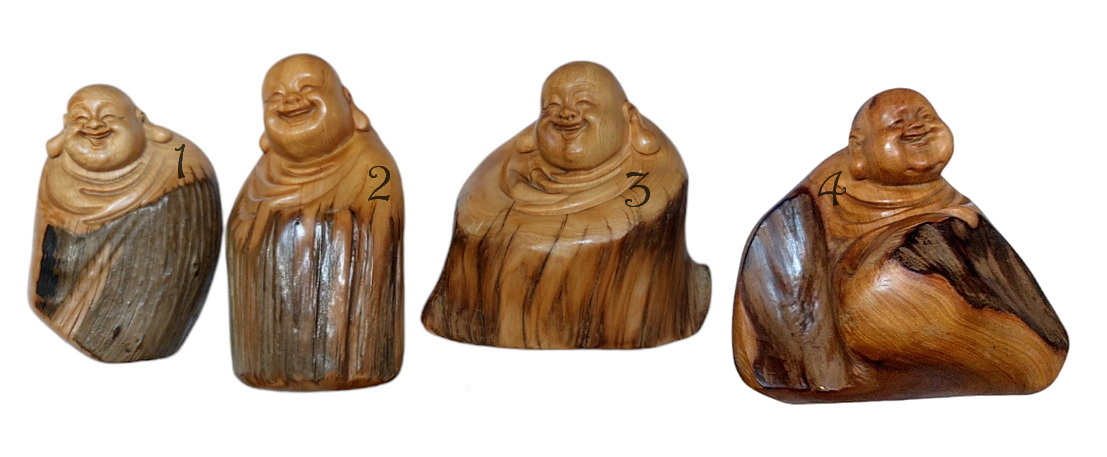 สังกัจจายน์ พระเมตไตรย พระยิ้ม เเทพเจ้าไฉ่ซิงเอี๊ย ไม้ทูจา ขนาดเล็ก