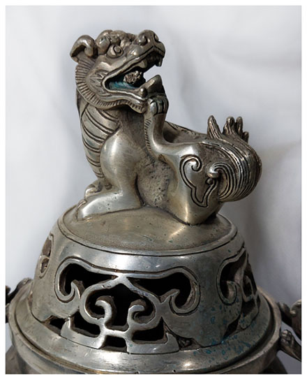 โถ เตาหรือที่ใส่ธูปกำยานสไตล์จีน สูง19.5cm