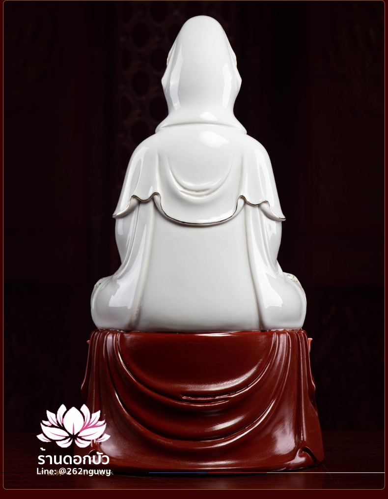 พระพุทธเจ้า (พระยูไล) พระโพธิสัตว์กวนอิม (กวนอิมผ่อสัก) พระมหาสถามปราปต์โพธิสัตว์ (ไต่ซีจี่ผ่อสัก) ขนาด 18 นิ้ว