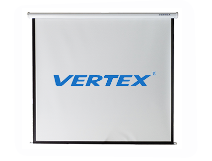 จอรับภาพโปรเจคเตอร์ แบบแขวนมือดึง ยี่ห้อ Vertex ทแยงมุม 100 นิ้ว (16:10) ออกใบกำกับภาษีได้