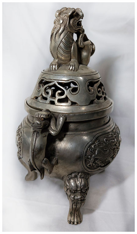 โถ เตาหรือที่ใส่ธูปกำยานสไตล์จีน สูง19.5cm