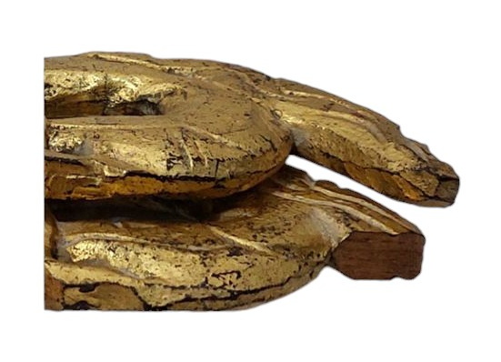 (คู่)พญานาคไม้เก่า สูง35cm