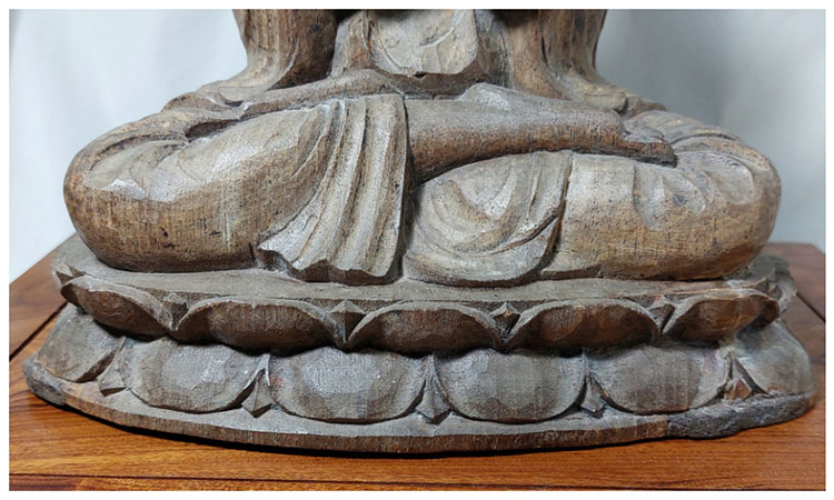 พระไม้เก่าปางปฐมเทศนา งานเก่า-BPT2657-