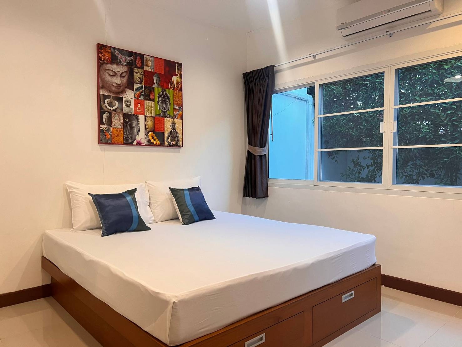 For Rent : Chalong, One-story townhome, 2 bedrooms 2 bathrooms