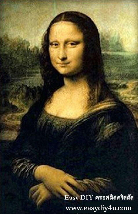 อุปกรณ์งานฝีมือ DIY ครอสติสคริสตัลรูปโมนาลิซ่า Mona Lisa