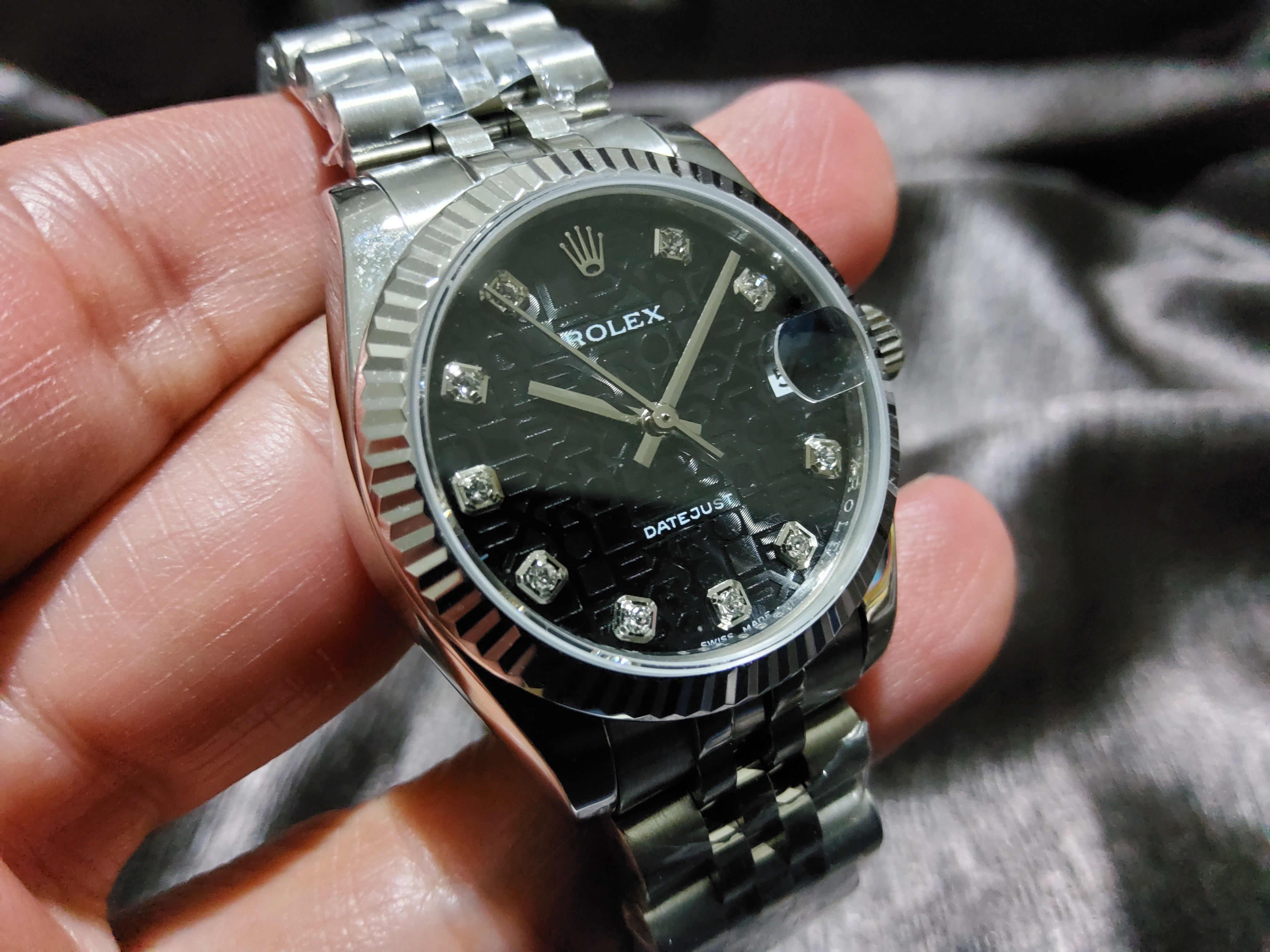 PRE-ORDER ROLEX OYSTER DATEJUST (31MM.) กลไกโคลน ROLEX 3035